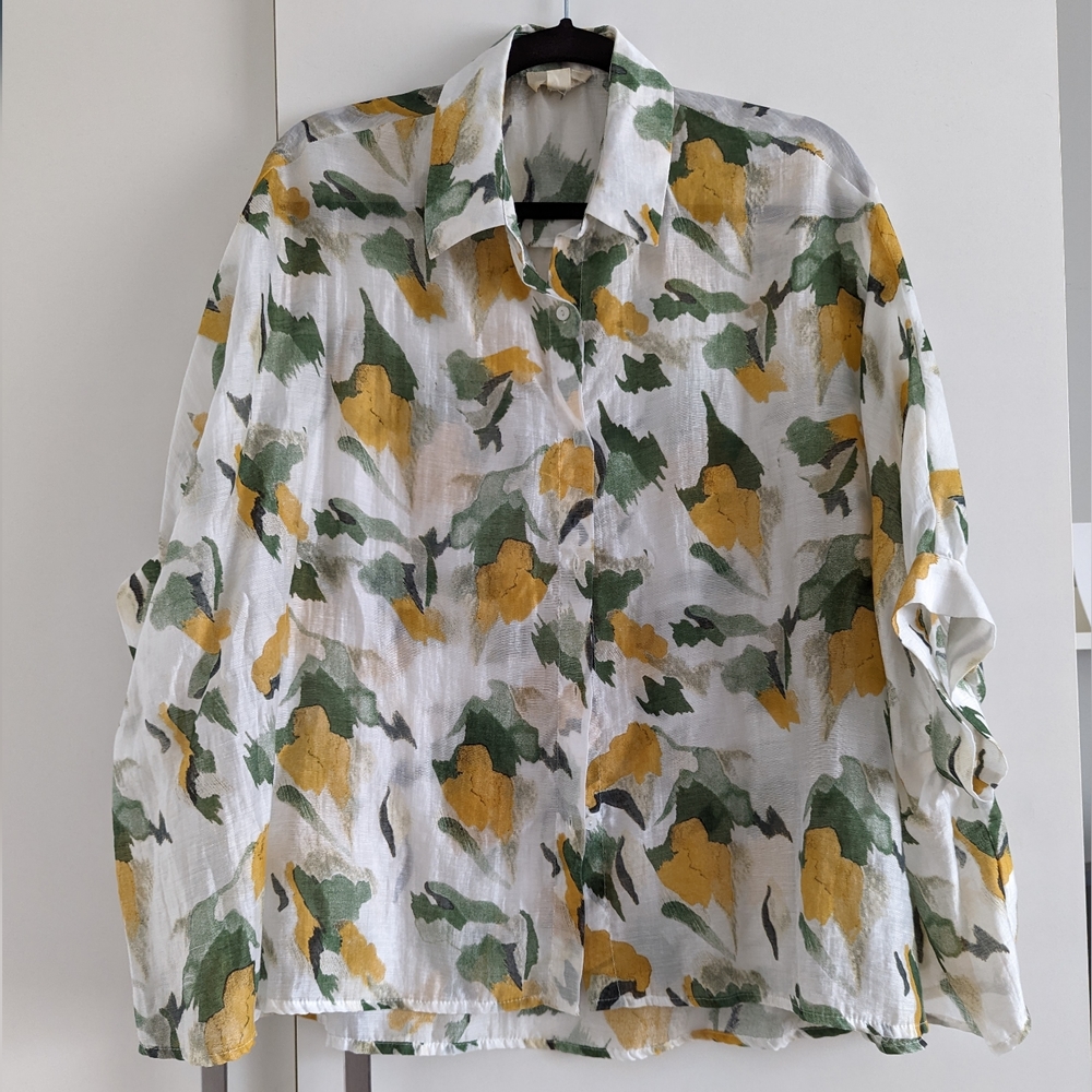 Oversized linen blouse, OS, The Korner